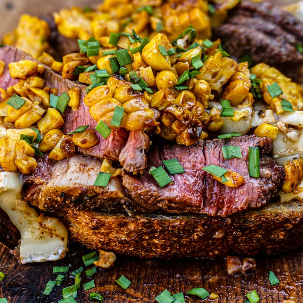 Brie sajtos steak szendvics grill recept