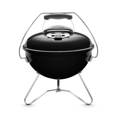 hordozható faszenes gömbgrill fekete