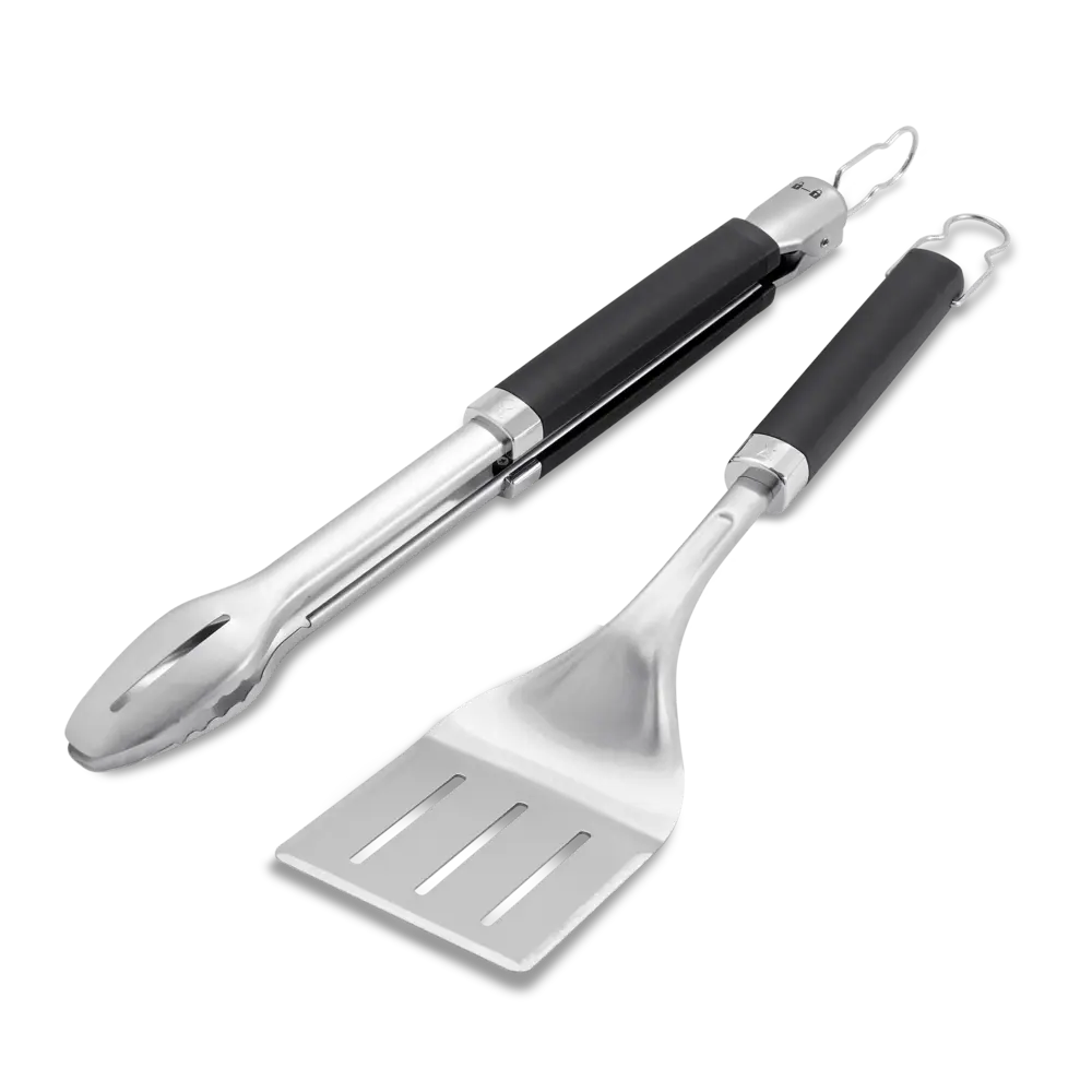 Weber_Precision_grillcsipesz_es_spatulat_keszlet_(6763)_4 rozsdamentes acél spatula és grillcsipesz