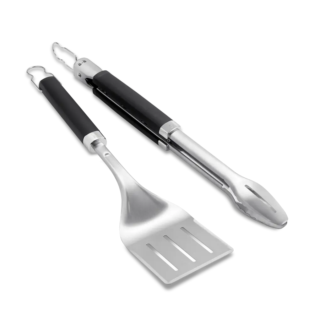 Weber_Precision_grillcsipesz_es_spatulat_keszlet_(6763)_6 rozsdamentes acél spatula és grillcsipesz