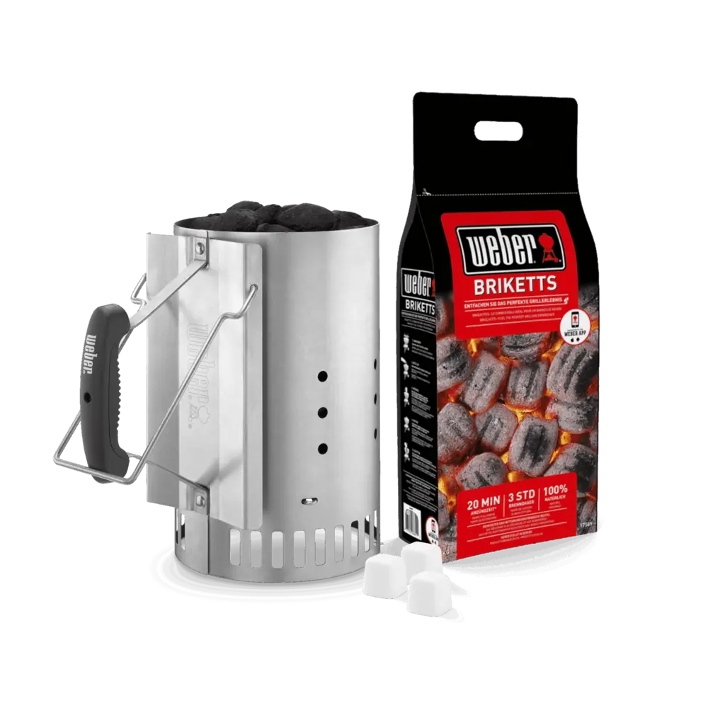 Weber_RapidFire_begyujtokemeny,_szett_(17631)_1 begyújtókémény 47 cm-es és 57 cm-es faszenes grillekhez