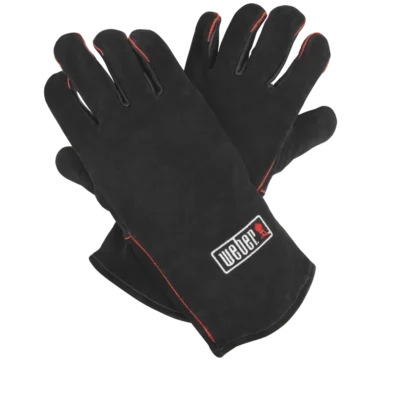 bőrből készült weber hőálló kesztyű grillezéshez