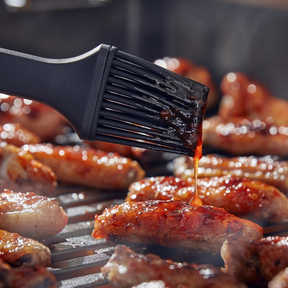 Szilikonfejes grill ecset kenegetéshez