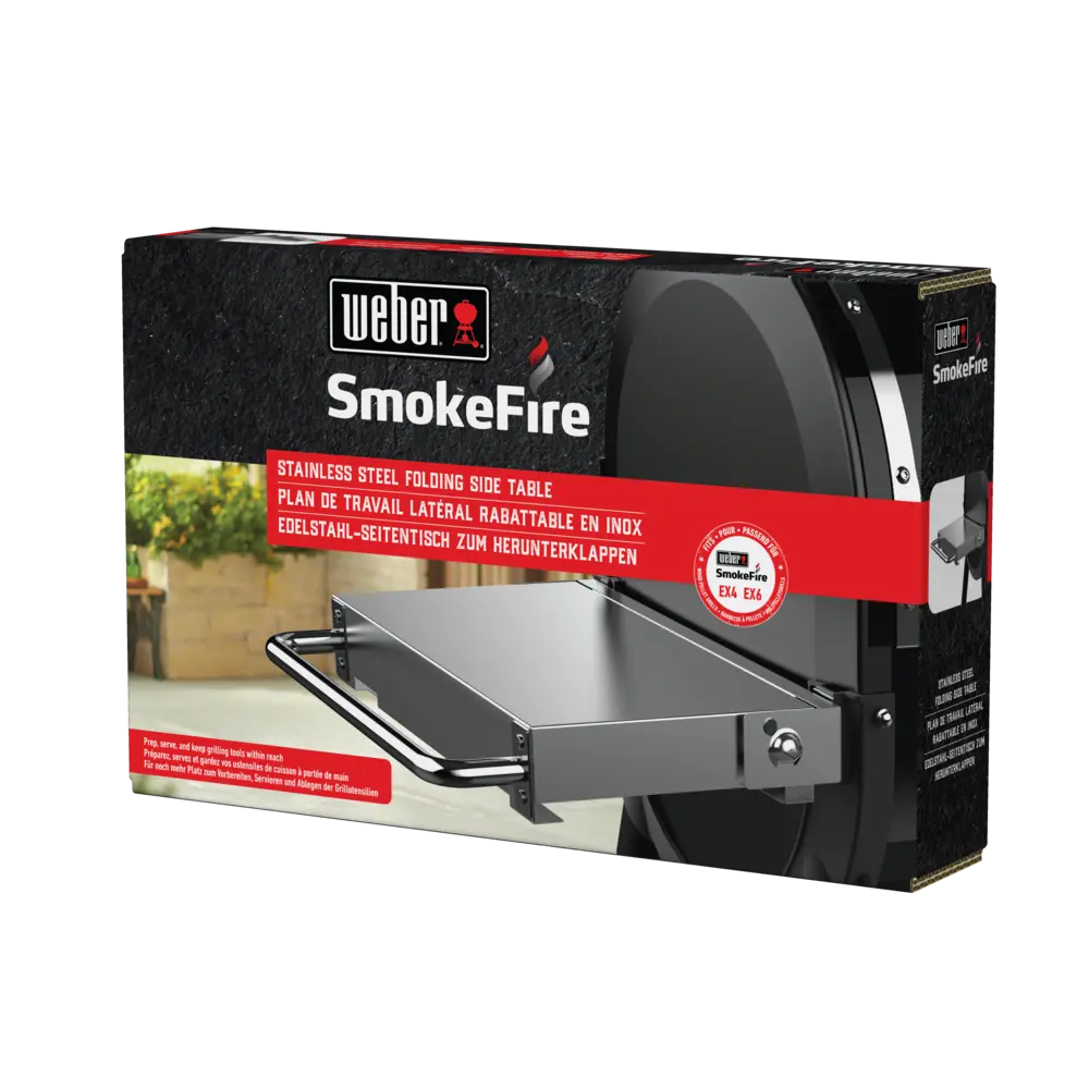 SmokeFire oldalsó asztal rozsdamentes acélból