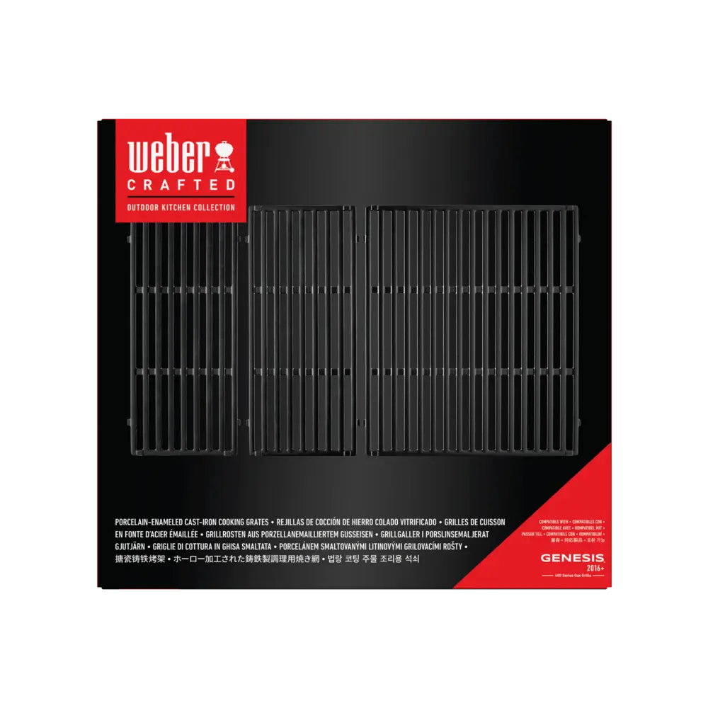 Öntöttvas sütőrács 4 égős Genesis gázgrillhez