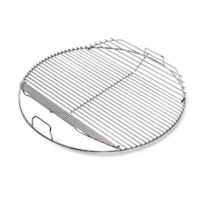 Rozsdamentes acél grillrács felhajtható oldalakkal, 47 cm-es grillekhez