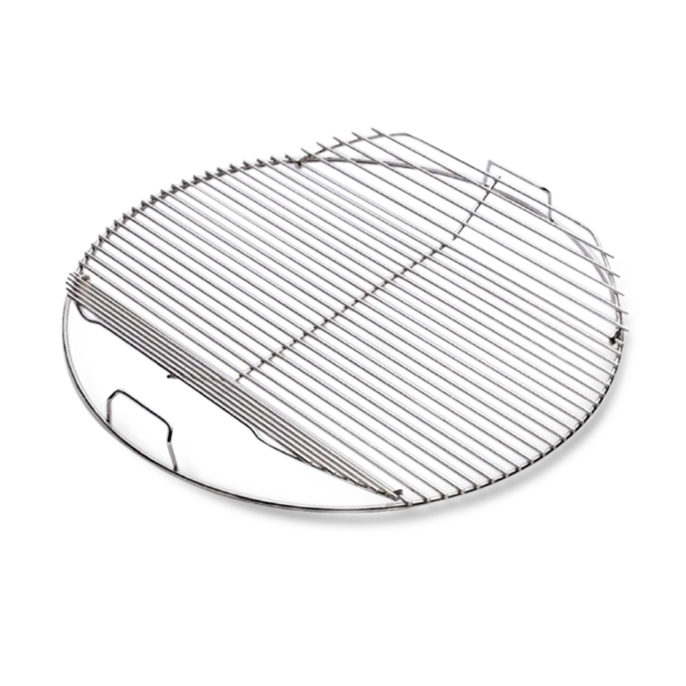 Rozsdamentes acél grillrács felhajtható oldalakkal, 47 cm-es grillekhez