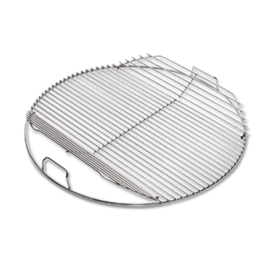 Bevonatos acél grill rács felhajtható oldalakkal, 47 cm-es grillekhez