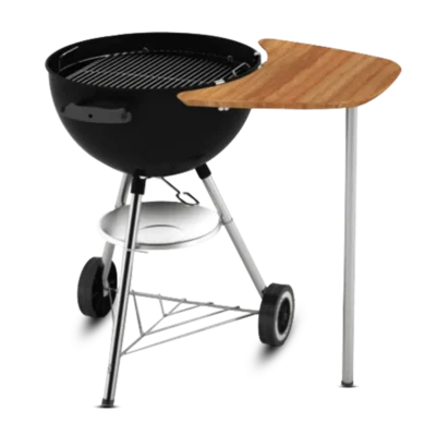 Oldalasztal bambuszból, 47 és 57 cm-es gömbgrillekhez