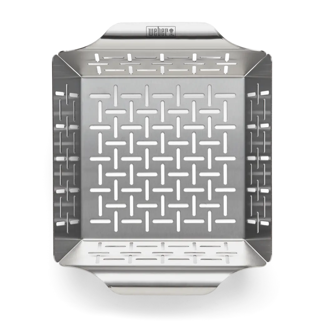 Deluxe grillkosár magas oldalfalakkal