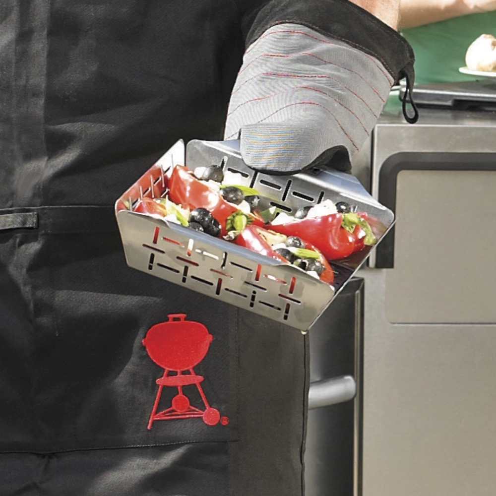 Rozsdamentes acél grillkosár, kicsi