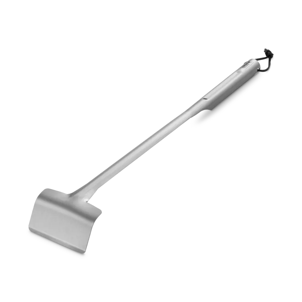 Faszén toló-rendező rozsdamentes acélból