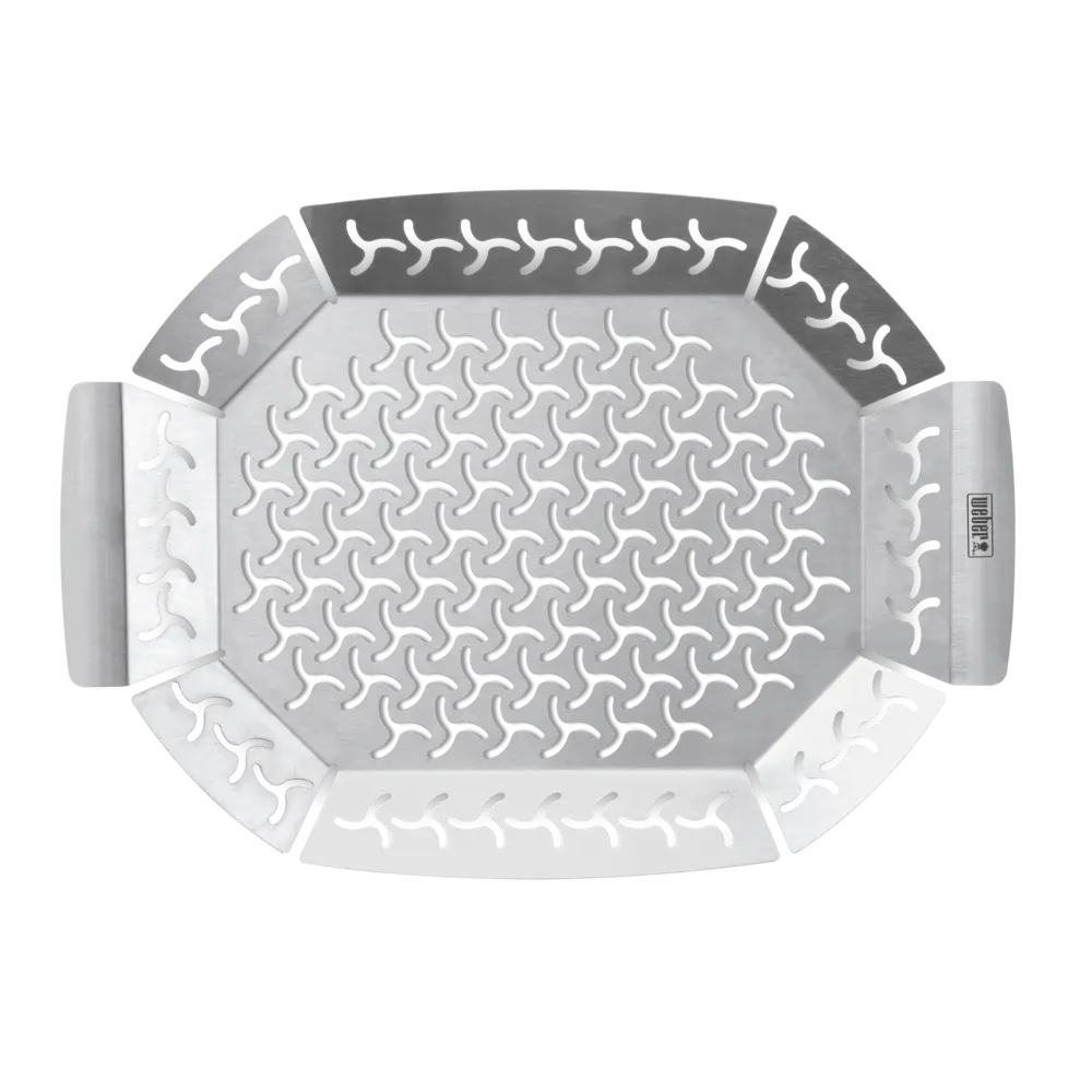Premium rozsdamentes acél grillkosár, nagy