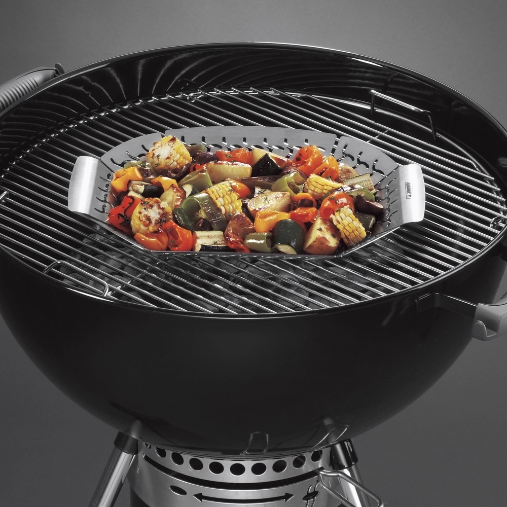 Grillezőkosár 47 cm-es és nagyobb faszenes grillekhez